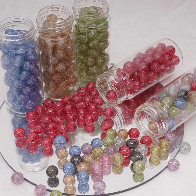 Resin Art Glitter - 8/10mm Resins Round Shaped Beads Glitter