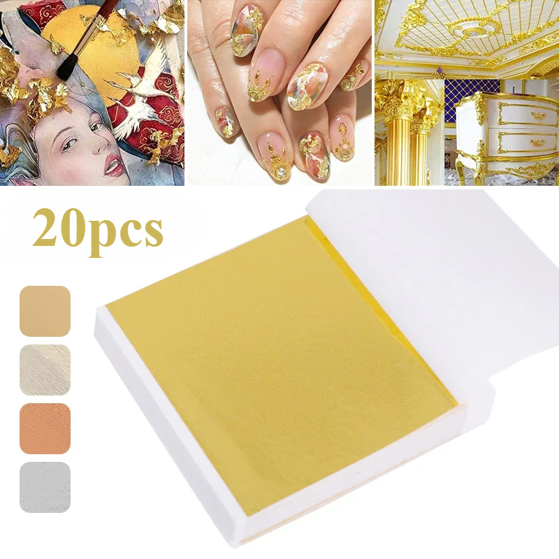 Resin Art Gift For Birthday - 20 Pcs Gold Leaf Sheets: Versatile