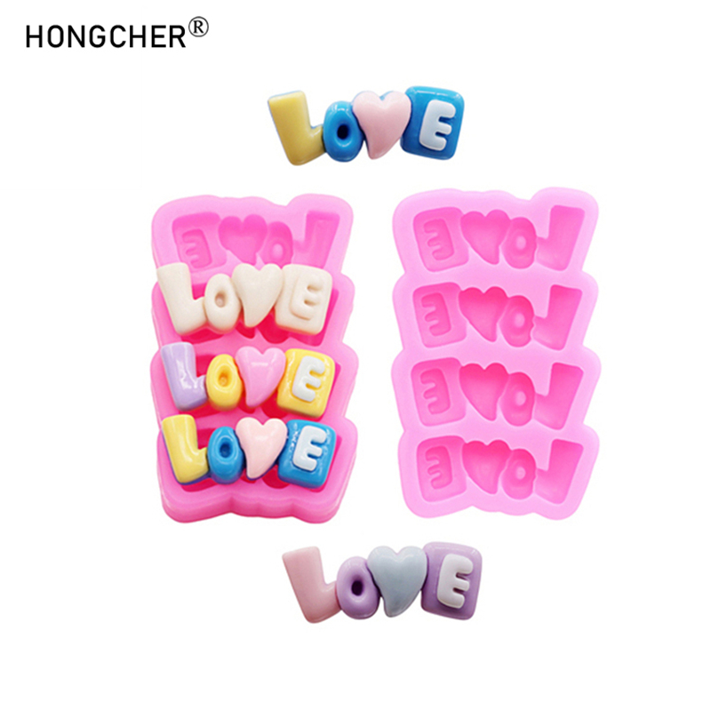 Resin Art Letters - LOVE letters silicone mold diy phone