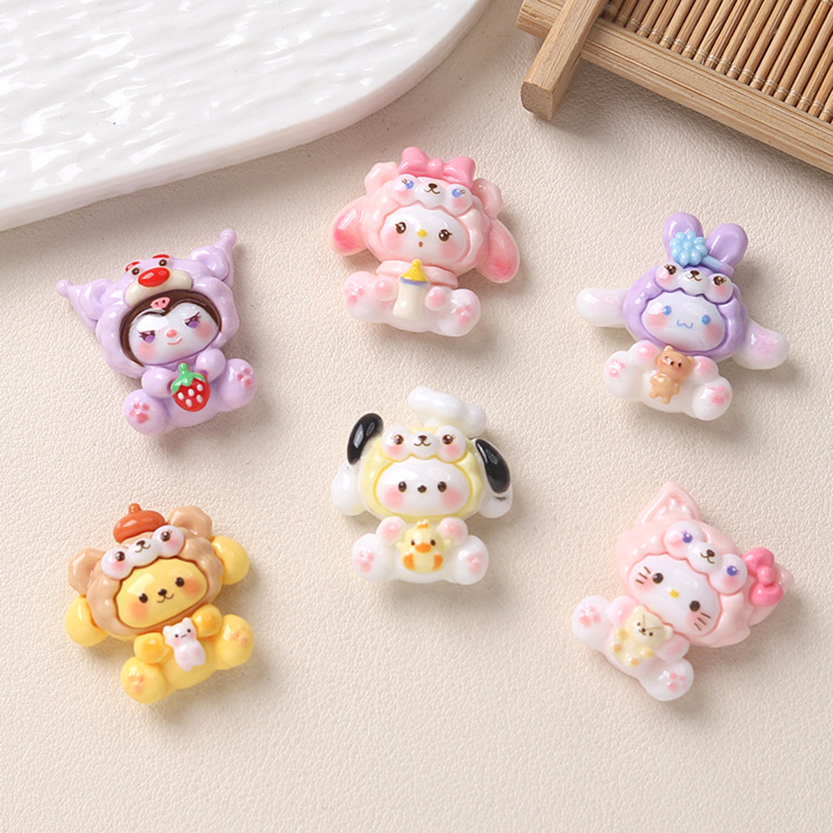 Resin Art Phone Case - 10Pcs Resin Flatback Cabochons Animal Hat