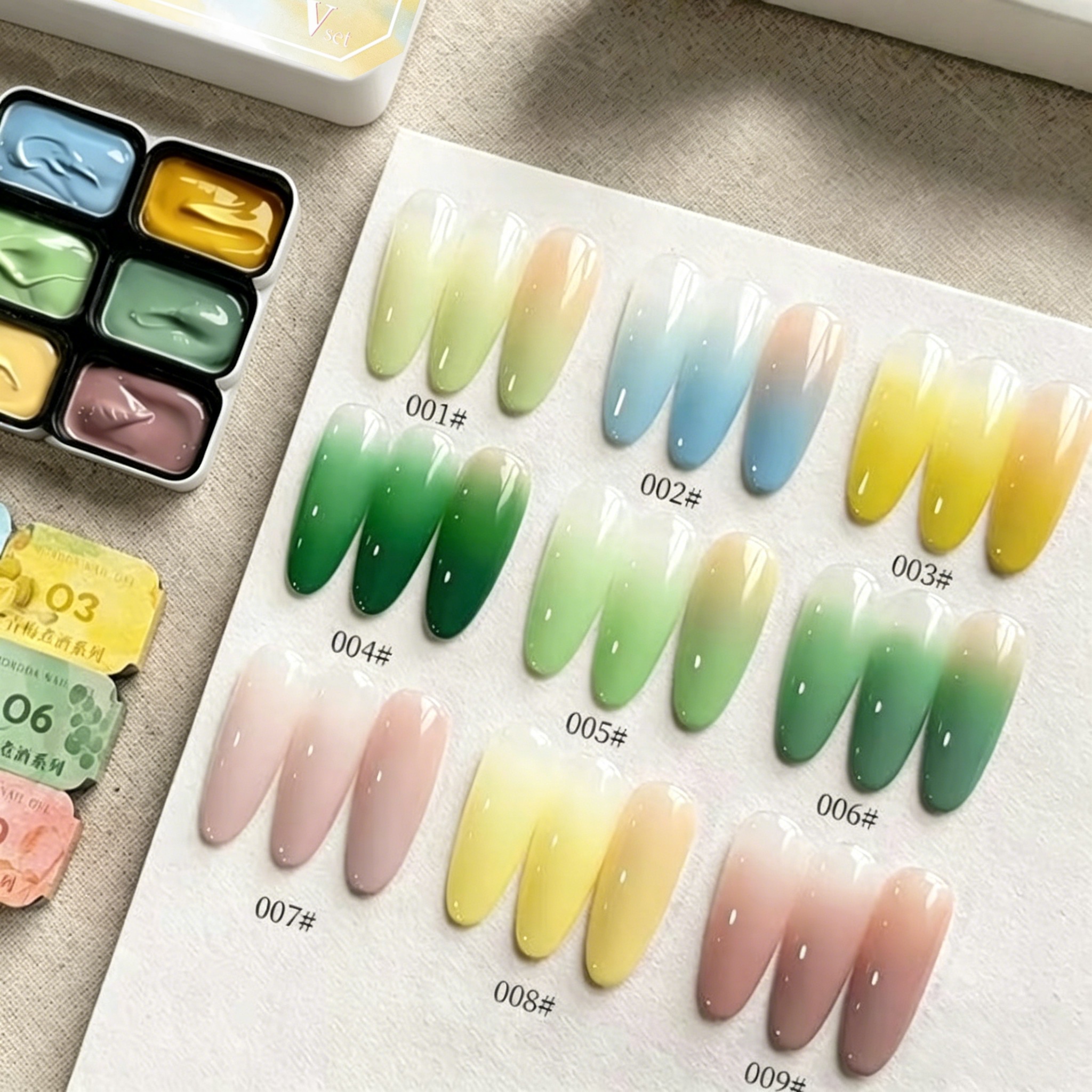 9-color solid nail polish,Bean - Resin Color Paste incelemesi ve fiyatı