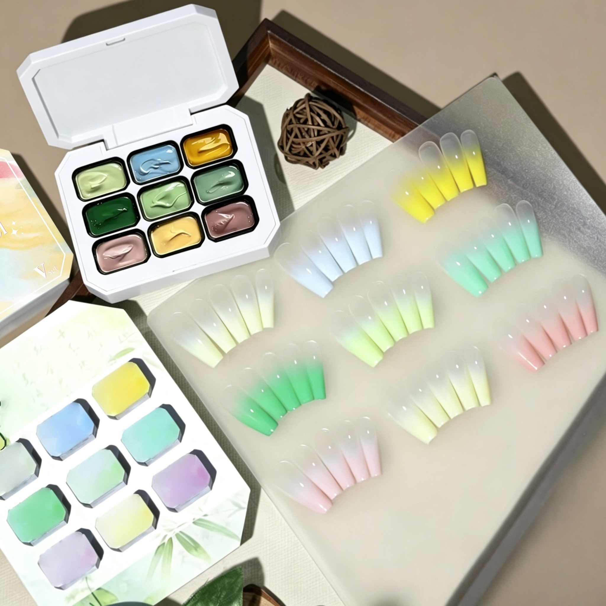 9-color solid nail polish,Bean - Resin Color Paste incelemesi ve fiyatı
