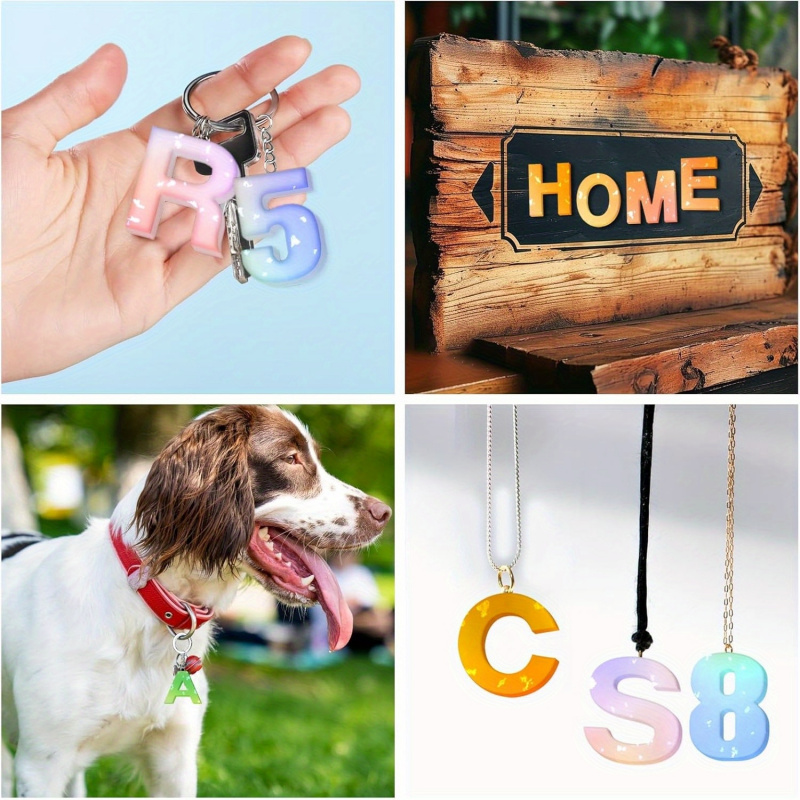 1 Silicone letter mold、Epoxy r - Resin Art Letters incelemesi ve fiyatı