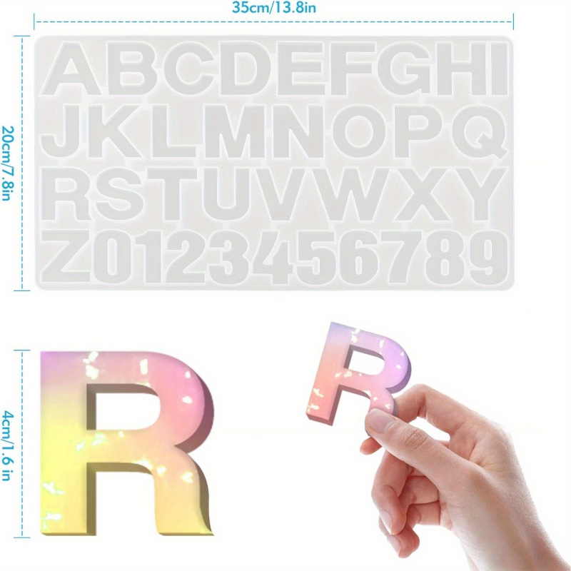 1 Silicone letter mold、Epoxy r - Resin Art Letters incelemesi ve fiyatı