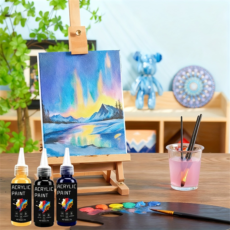 Acrylic Paint Set 6 Colors 50m - Resin Color Paste incelemesi ve fiyatı