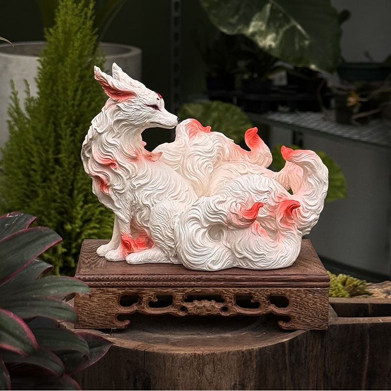 Nine-tailed fox ornaments fox  - Resin Art Gift For Birthday incelemesi ve fiyatı