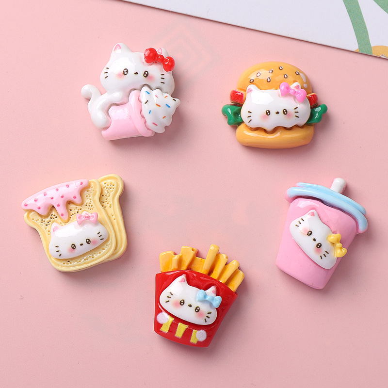 10/100PCS Cartoon glossy food, - Resin Art Phone Case incelemesi ve fiyatı