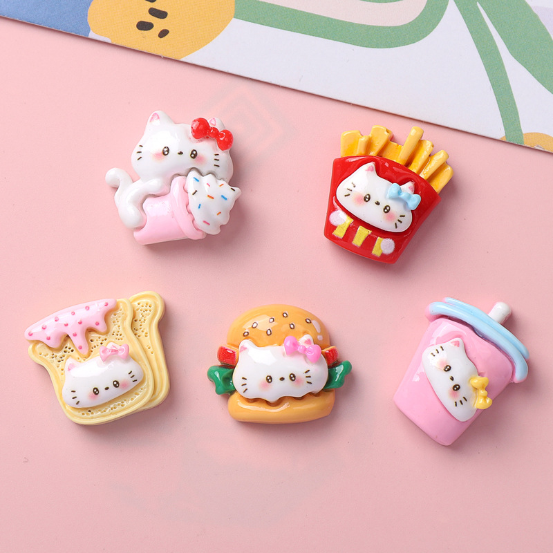 10/100PCS Cartoon glossy food, - Resin Art Phone Case incelemesi ve fiyatı