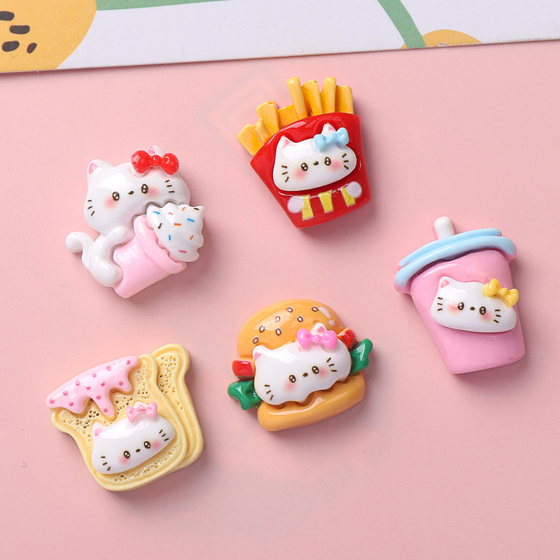 10/100PCS Cartoon glossy food, - Resin Art Phone Case incelemesi ve fiyatı