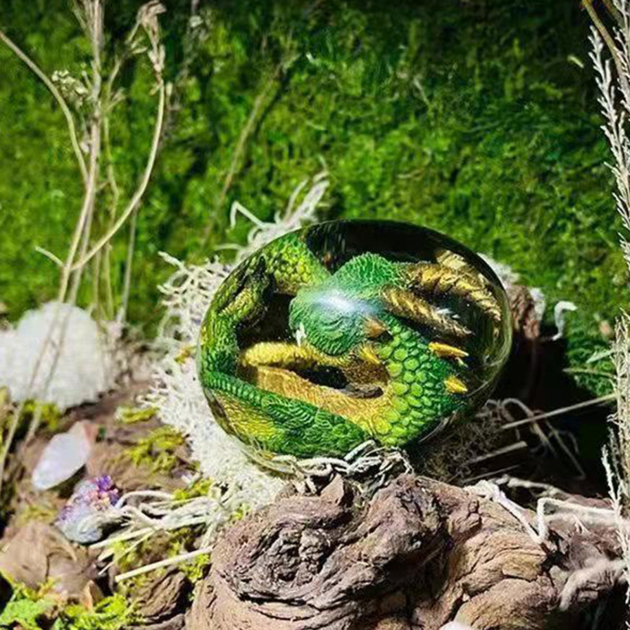 Lava Dragon Egg Statue With St - Resin Art Table Top incelemesi ve fiyatı