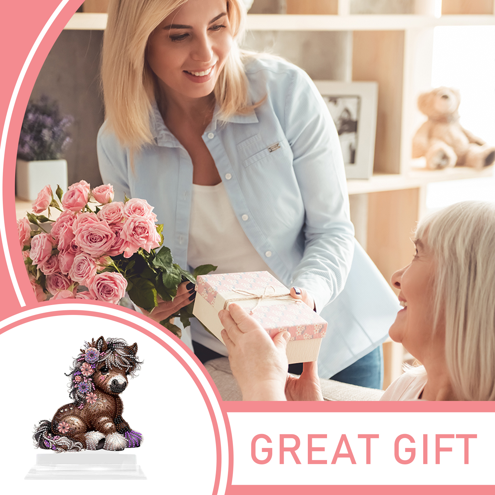 Acrylic Flower Pony Table Top  - Resin Art Table Top incelemesi ve fiyatı