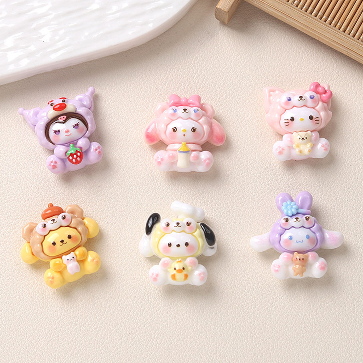 10Pcs Resin Flatback Cabochons - Resin Art Phone Case incelemesi ve fiyatı