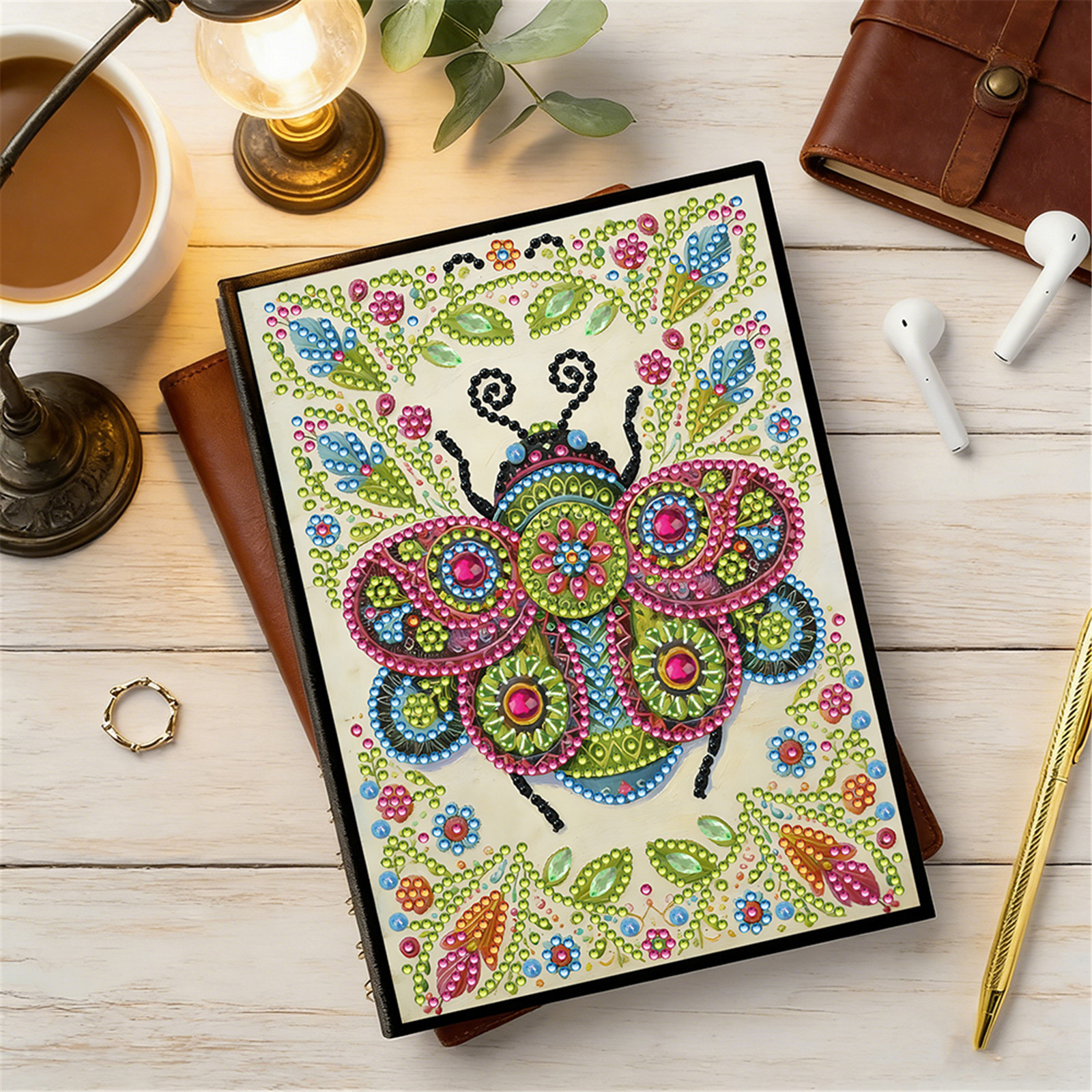 Nature & Floral Rhinestone Art - Resin Art Gift For Birthday incelemesi ve fiyatı