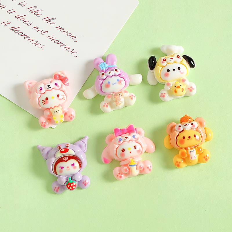 18/20PCS Cute Cartoon Animals  - Resin Art Phone Case incelemesi ve fiyatı