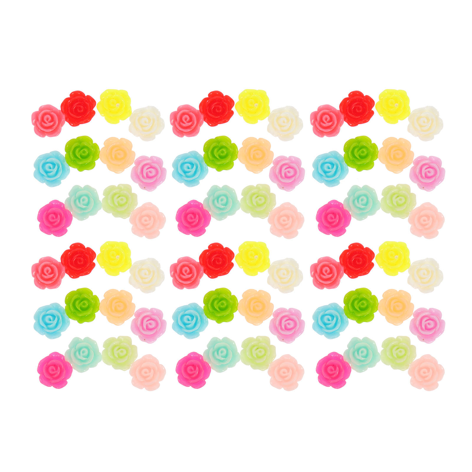 50Pcs Rose Flower Resin Decors - Resin Art Phone Case incelemesi ve fiyatı