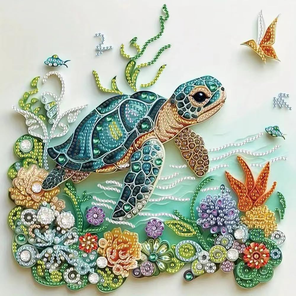 Sea Turtle Animal Diamond Pain - Resin Art Kits For Adults incelemesi ve fiyatı