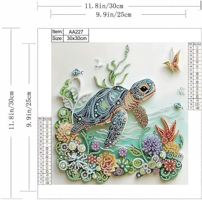 Sea Turtle Animal Diamond Pain - Resin Art Kits For Adults incelemesi ve fiyatı