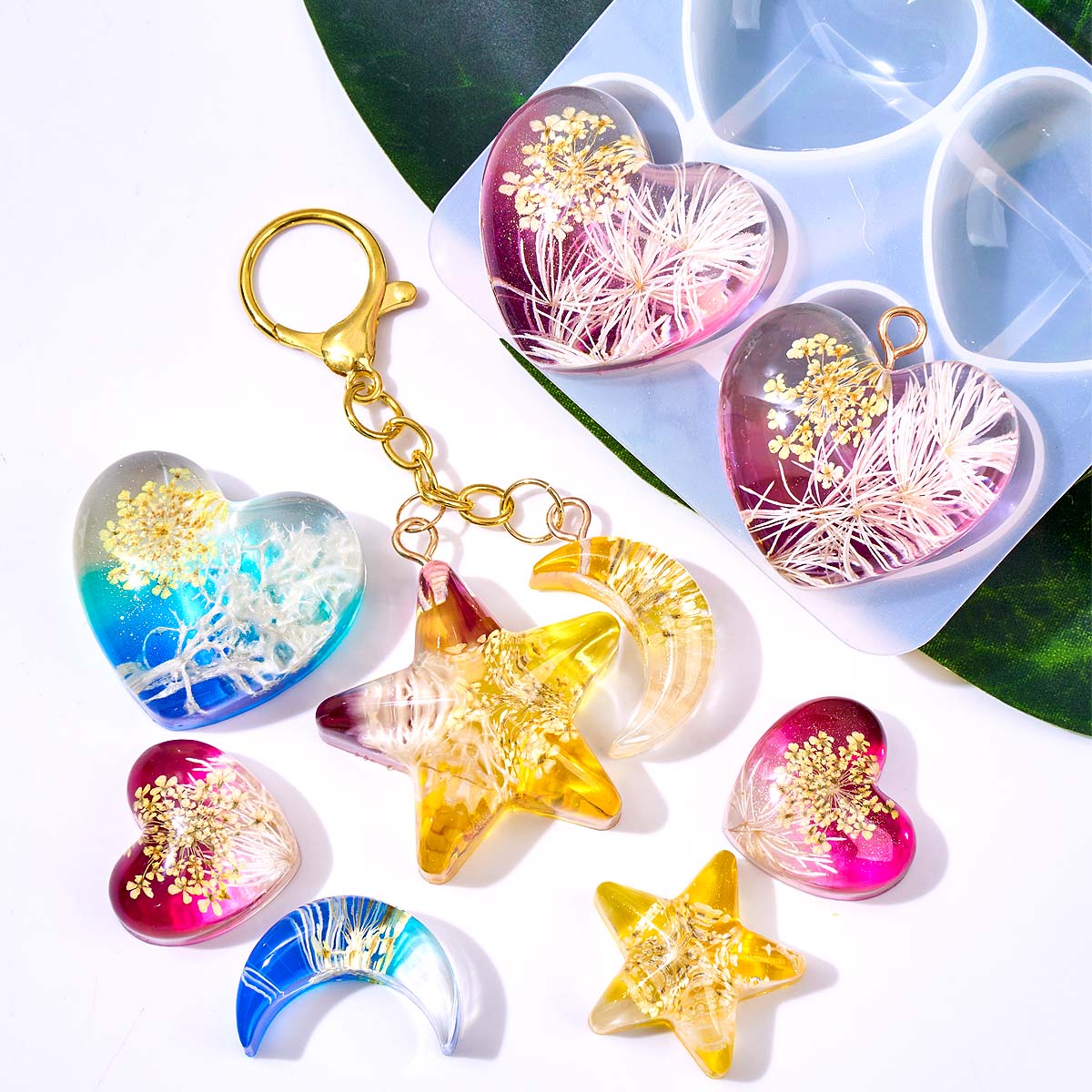 Heart Star Moon Pendant Silico - Resin Art Letters incelemesi ve fiyatı