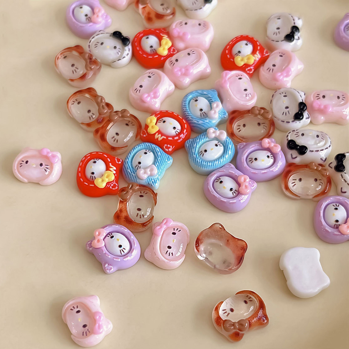 20Pcs Sweet Lovely Hello Kitty - Resin Art Phone Case incelemesi ve fiyatı