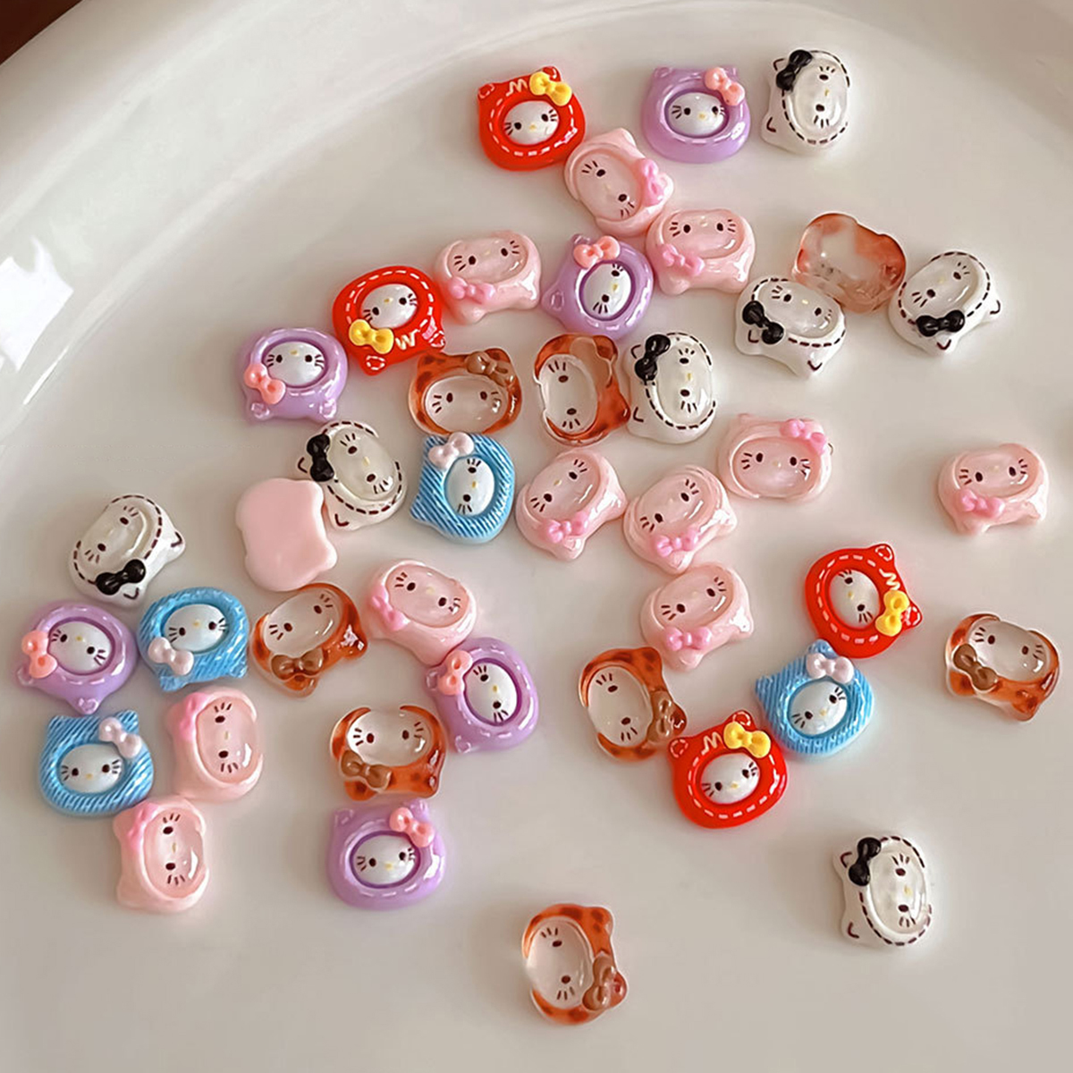 20Pcs Sweet Lovely Hello Kitty - Resin Art Phone Case incelemesi ve fiyatı