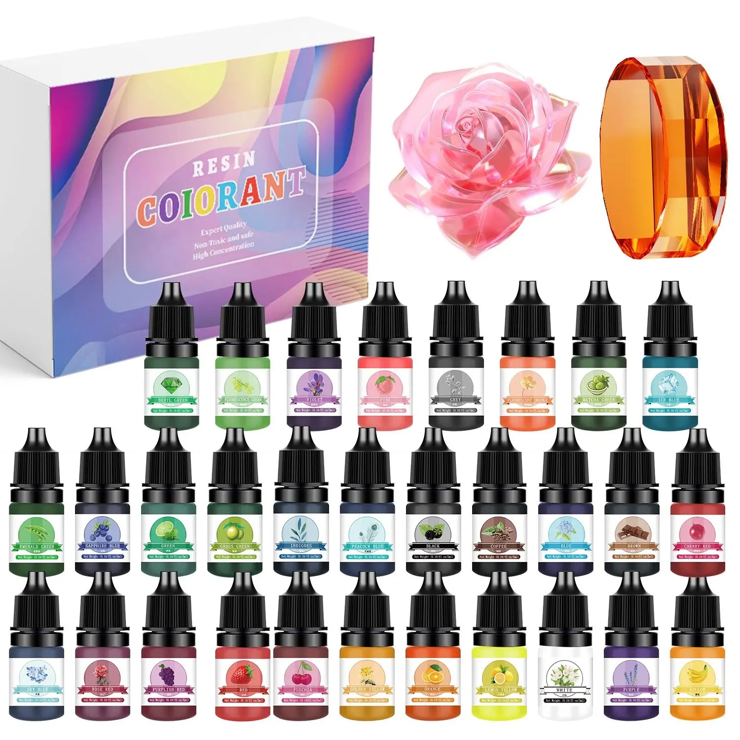 30Colors 5ml Epoxy Resin Pigme - Resin Art Letters incelemesi ve fiyatı