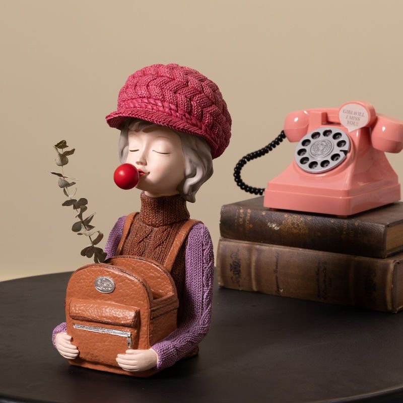 Modern Girl Vase Bag Vase Room - Resin Art Gift For Birthday incelemesi ve fiyatı
