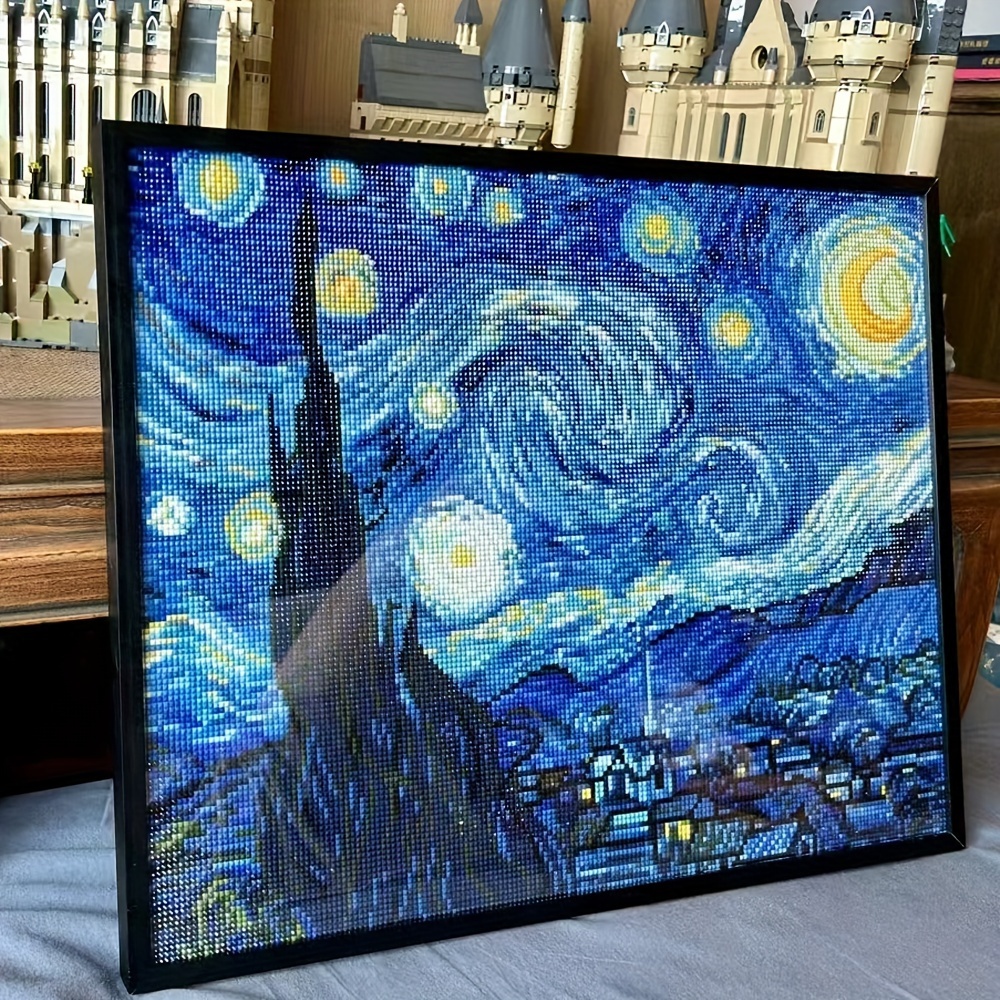 1PC frameless Van Gogh Starry  - Resin Art Kits For Adults incelemesi ve fiyatı