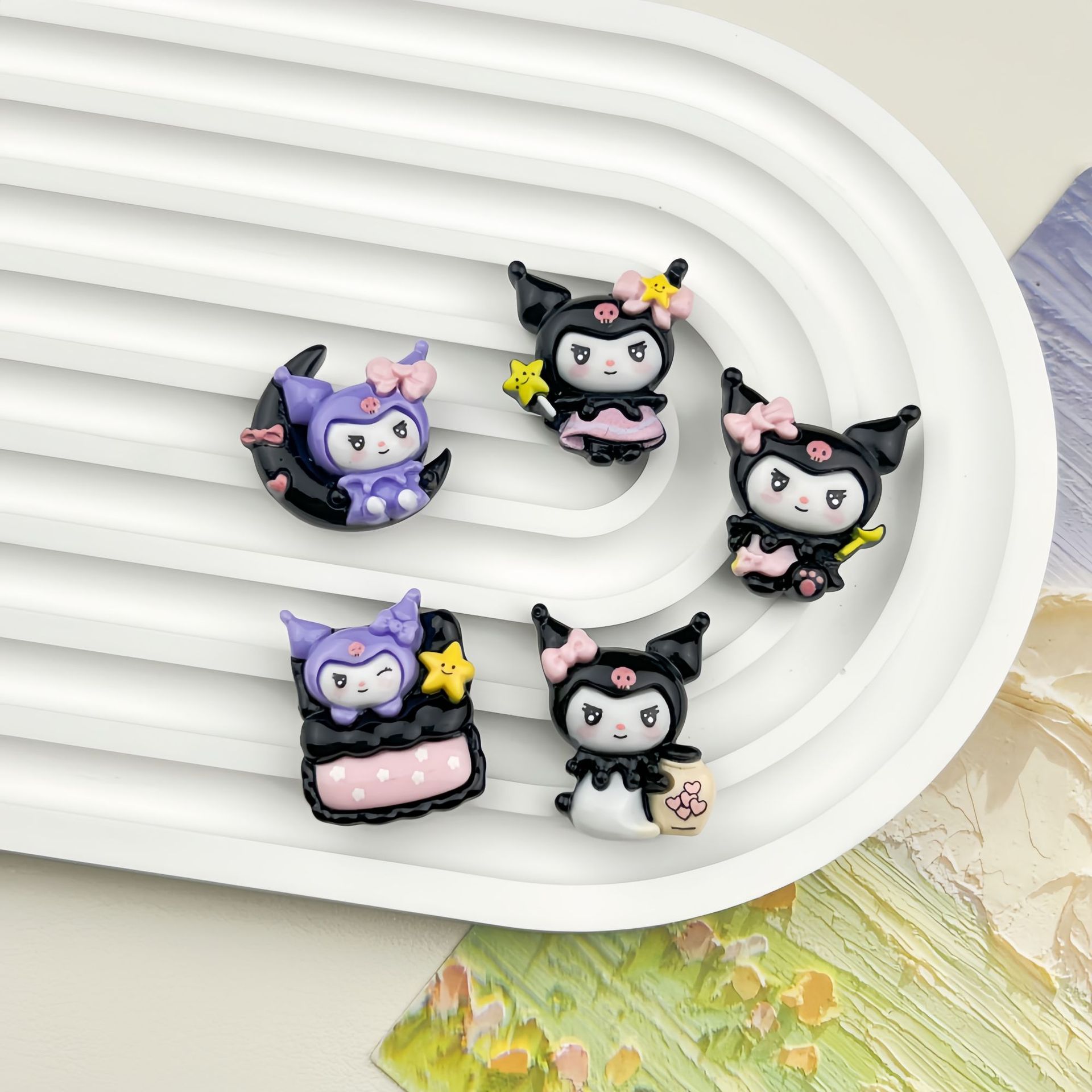 5pcs Cartoon small card good n - Resin Art Phone Case incelemesi ve fiyatı