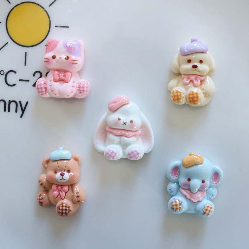 10pcs Cartoon shiny animal lon - Resin Art Phone Case incelemesi ve fiyatı