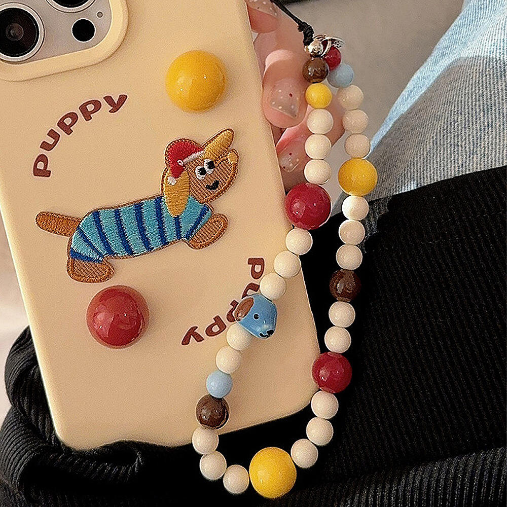 Cute Dog Bear Cheese Pendant M - Resin Art Phone Case incelemesi ve fiyatı