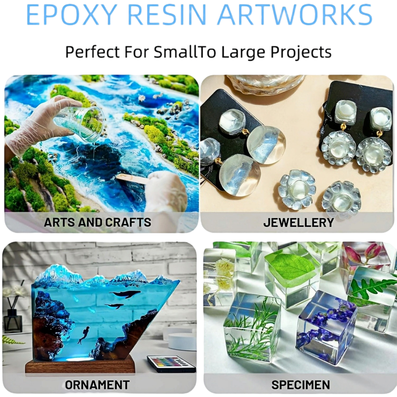 16.9oz Clear Epoxy Resin Kit C - Resin Art Table Top incelemesi ve fiyatı