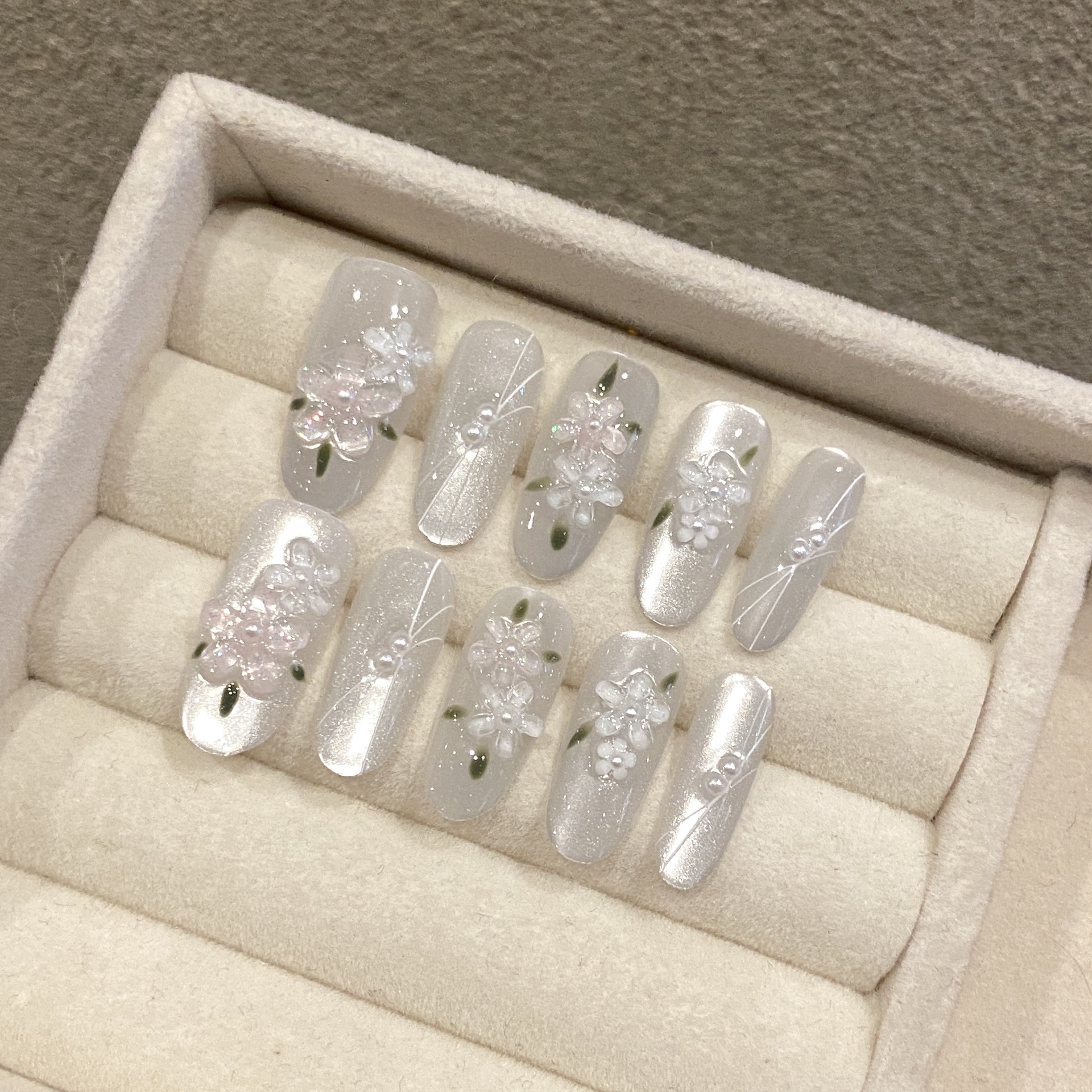 10pcs Glitter Sliver Press On  - Resin Art Glitter incelemesi ve fiyatı
