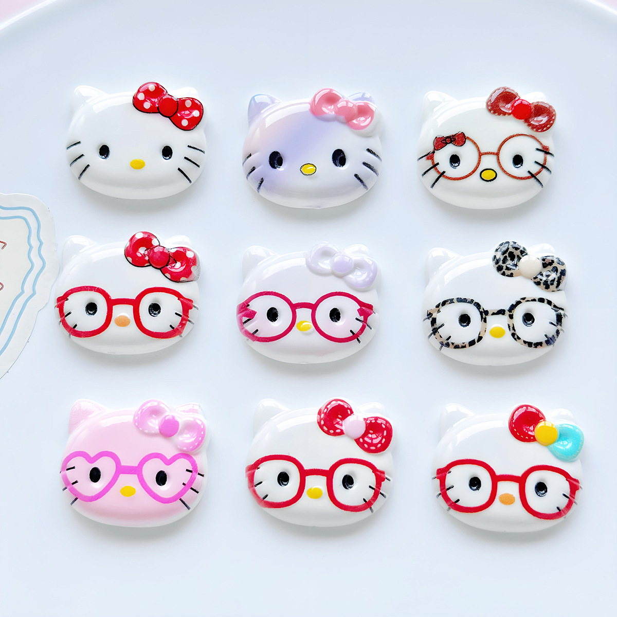 10Pcs Sanrio KT Cat Resin Acce - Resin Art Phone Case incelemesi ve fiyatı