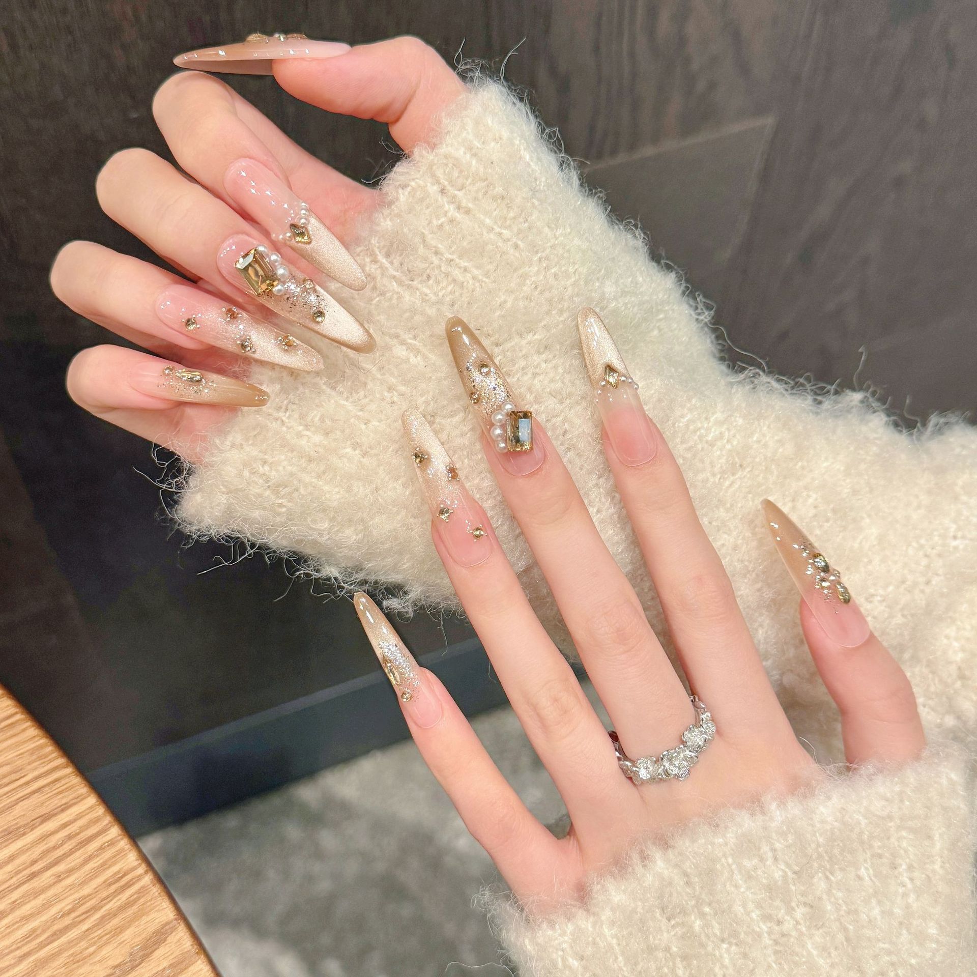 10pcs Pure Hand Pressed Oval/S - Resin Art Glitter incelemesi ve fiyatı