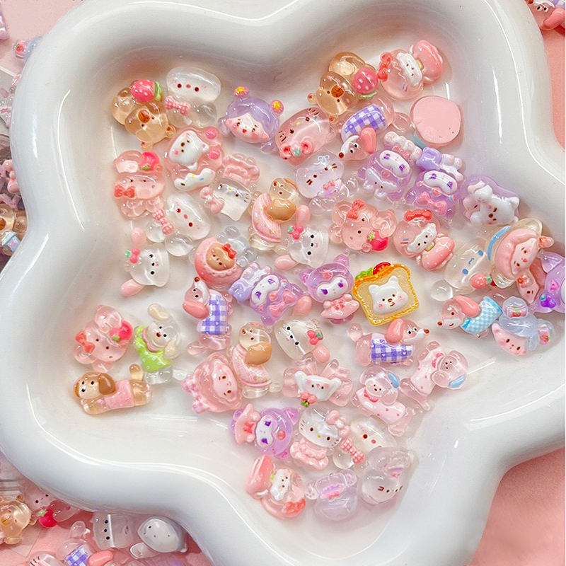 10-100pcs mini smooth transpar - Resin Art Gift For Birthday incelemesi ve fiyatı