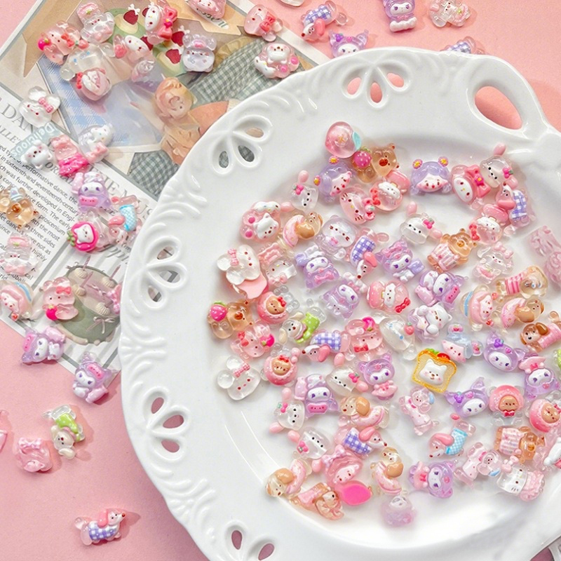 10-100pcs mini smooth transpar - Resin Art Gift For Birthday incelemesi ve fiyatı