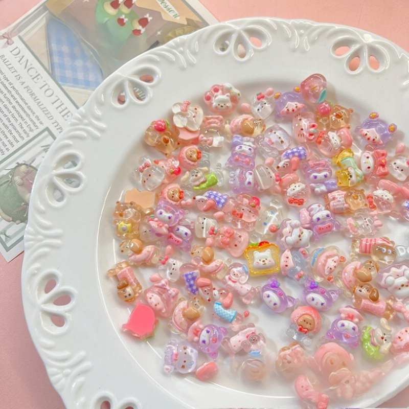 10-100pcs mini smooth transpar - Resin Art Gift For Birthday incelemesi ve fiyatı
