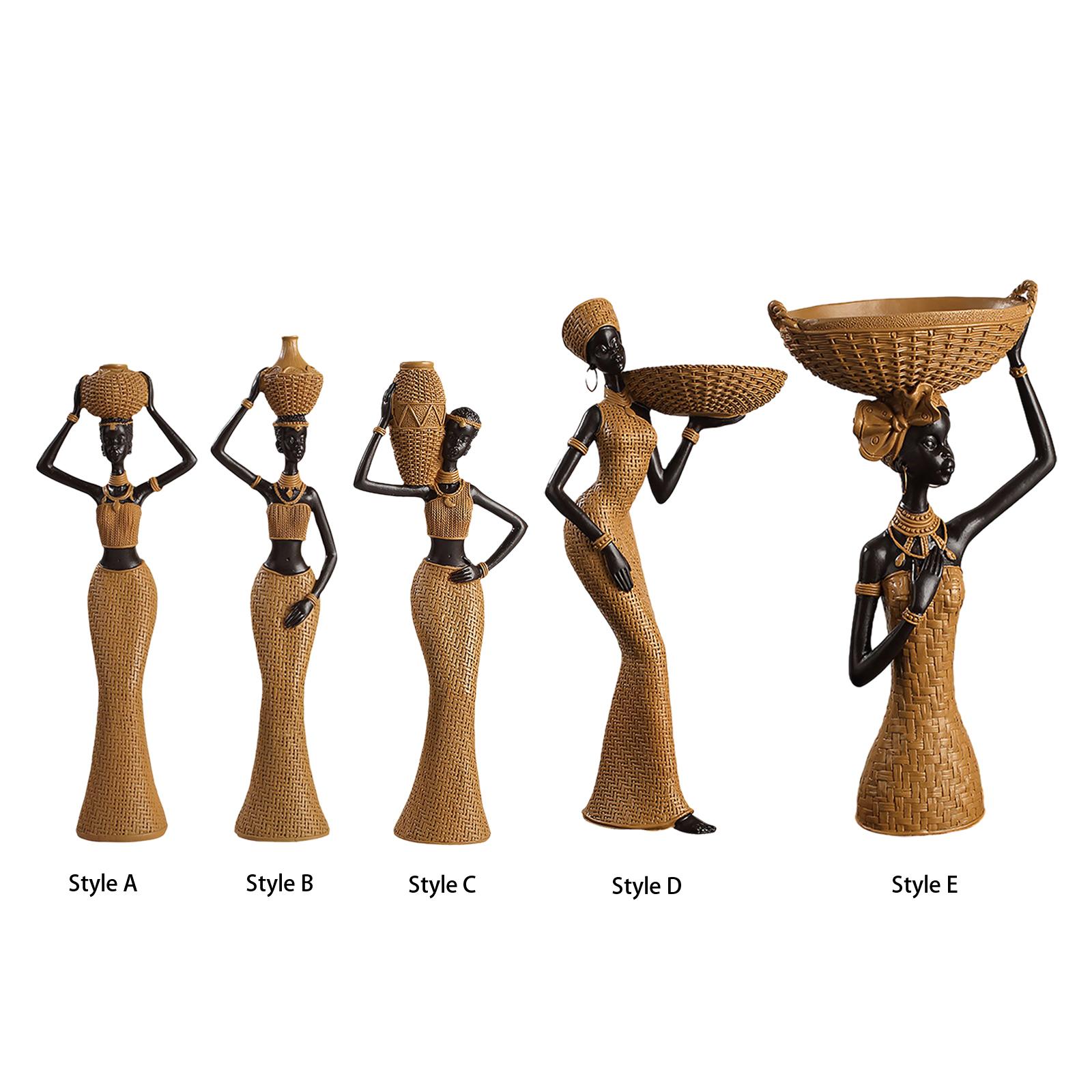 Africian Women Figurine Tablet - Resin Art Table Top incelemesi ve fiyatı