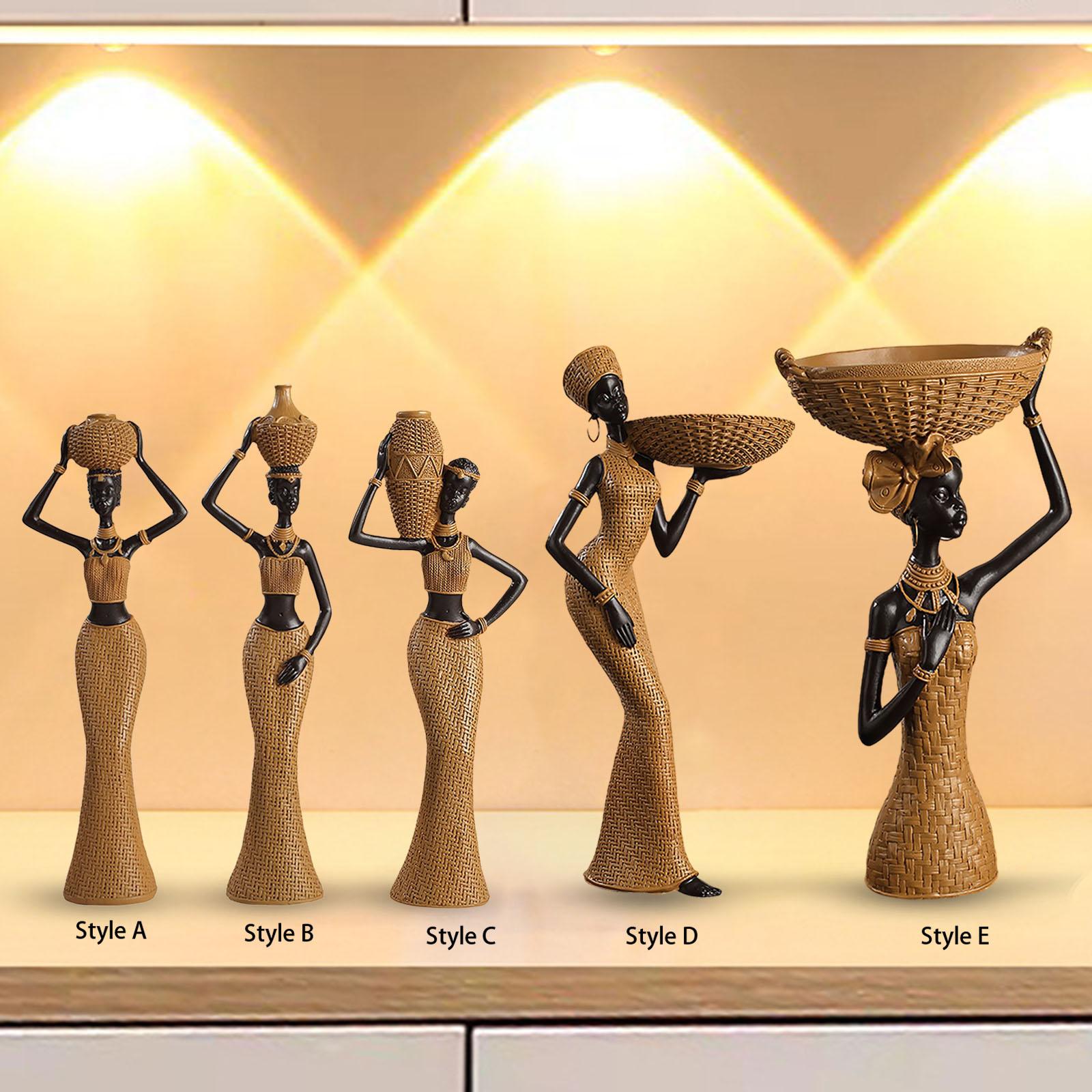 Africian Women Figurine Tablet - Resin Art Table Top incelemesi ve fiyatı