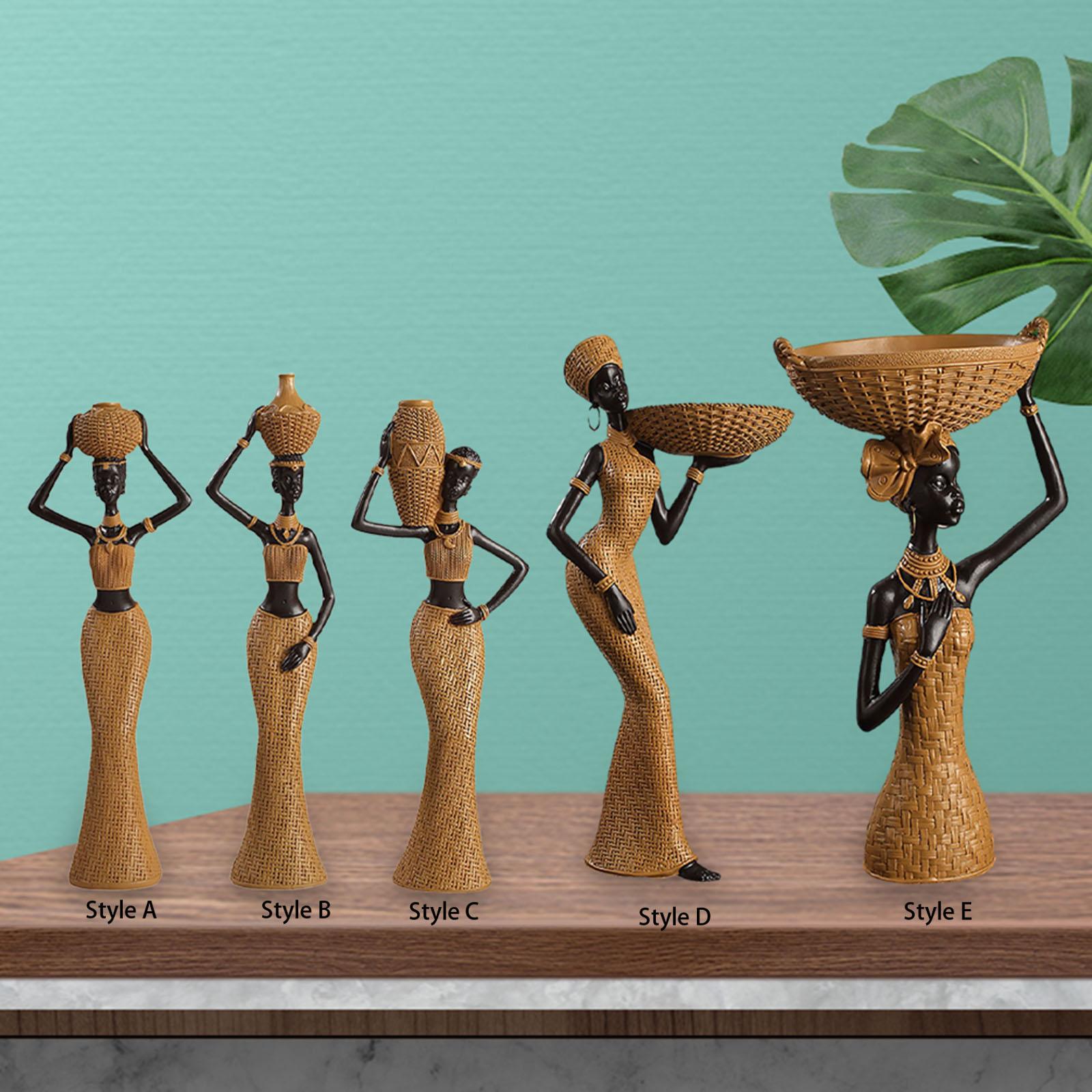 Africian Women Figurine Tablet - Resin Art Table Top incelemesi ve fiyatı