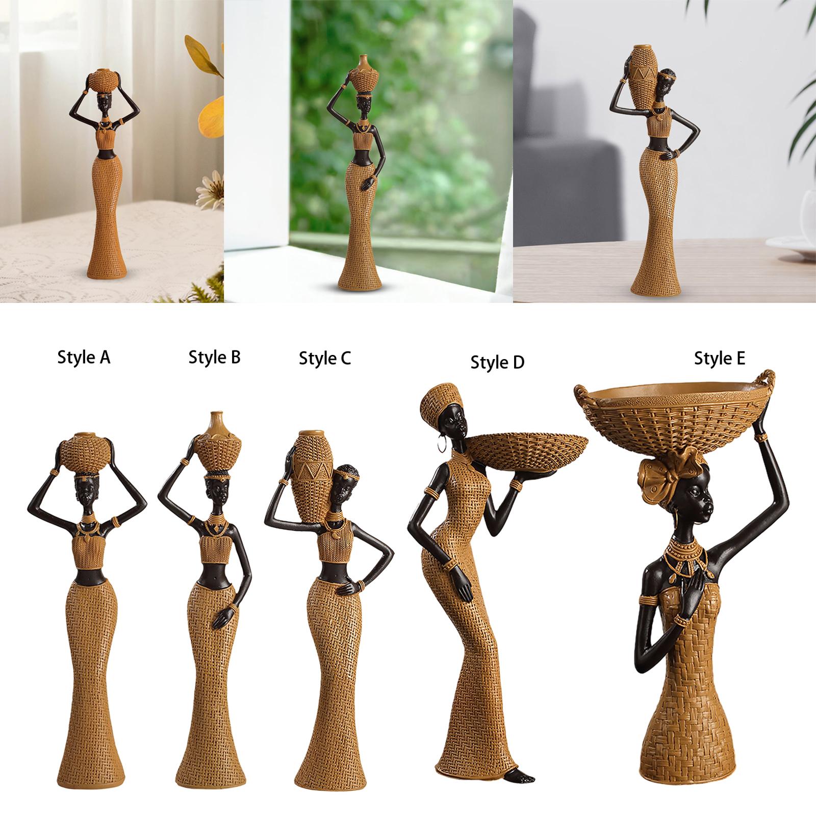 Africian Women Figurine Tablet - Resin Art Table Top incelemesi ve fiyatı