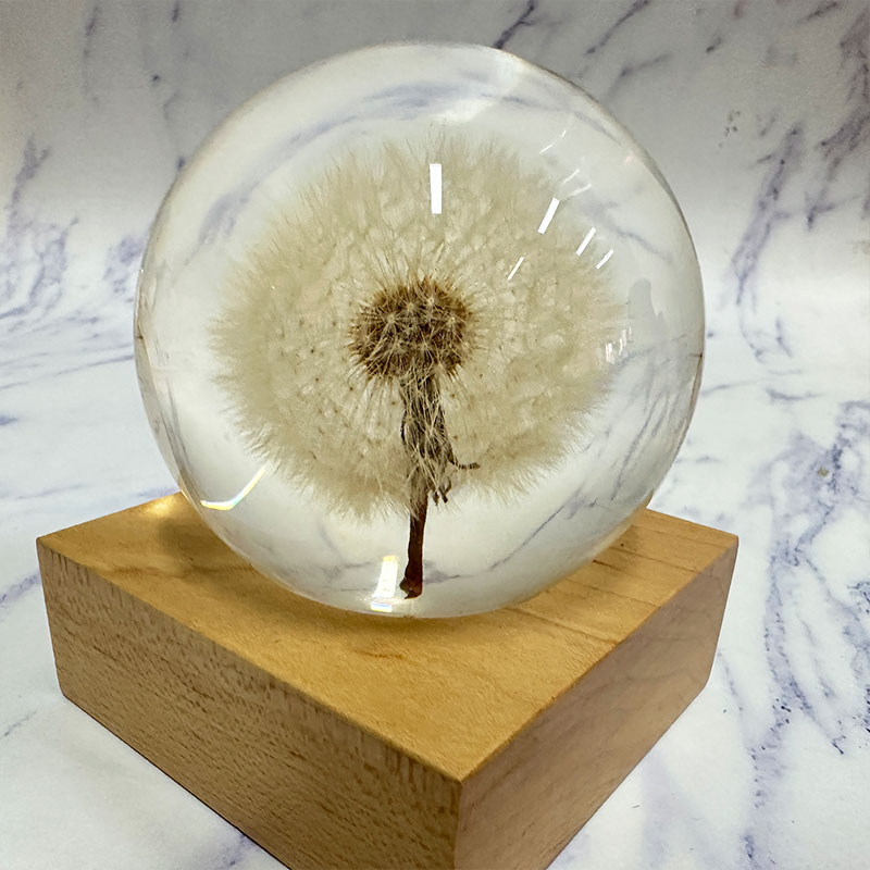 1pcs Resin Dandelions Crystal  - Resin Art Gift For Birthday incelemesi ve fiyatı