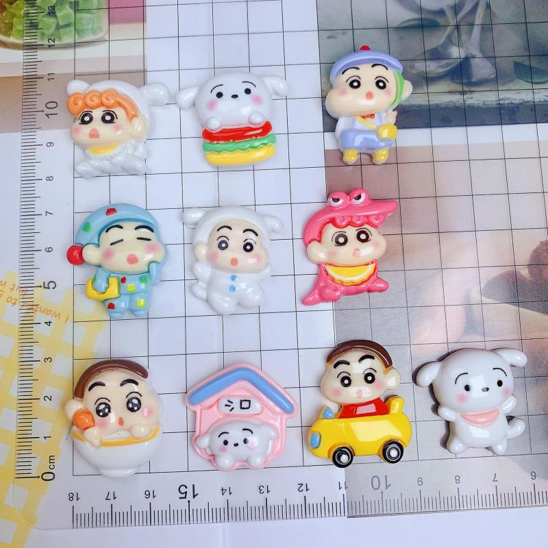 10Pcs/set Crayon Shin-chan Cro - Resin Art Phone Case incelemesi ve fiyatı