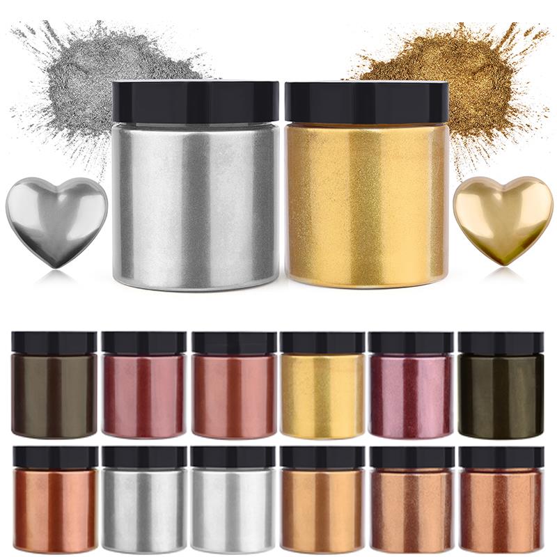 50g Shimmer Metallic Gold Silv - Resin Art Letters incelemesi ve fiyatı