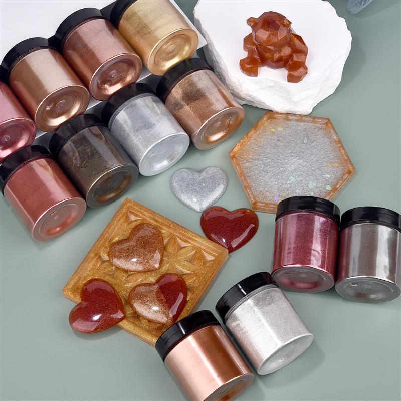50g Shimmer Metallic Gold Silv - Resin Art Letters incelemesi ve fiyatı