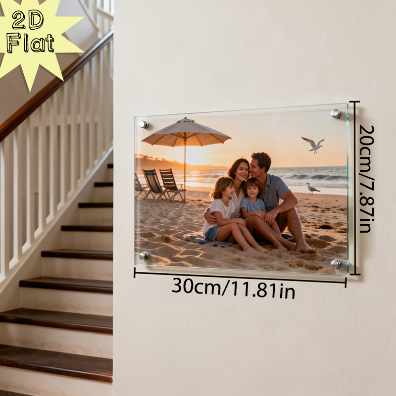 1Pc Custom Family Photo Acryli - Resin Art Gift For Birthday incelemesi ve fiyatı