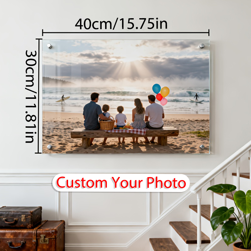 1Pc Custom Family Photo Acryli - Resin Art Gift For Birthday incelemesi ve fiyatı