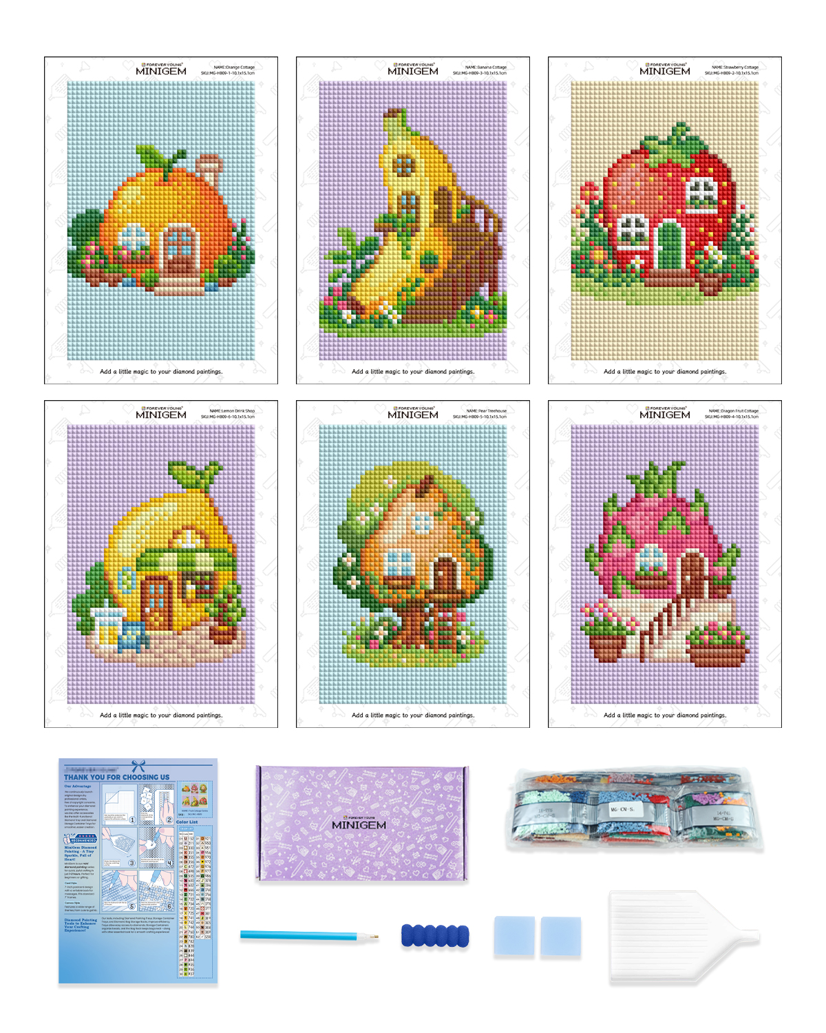 Forever Young Minigem 6PCS Fru - Resin Art Kits For Adults incelemesi ve fiyatı