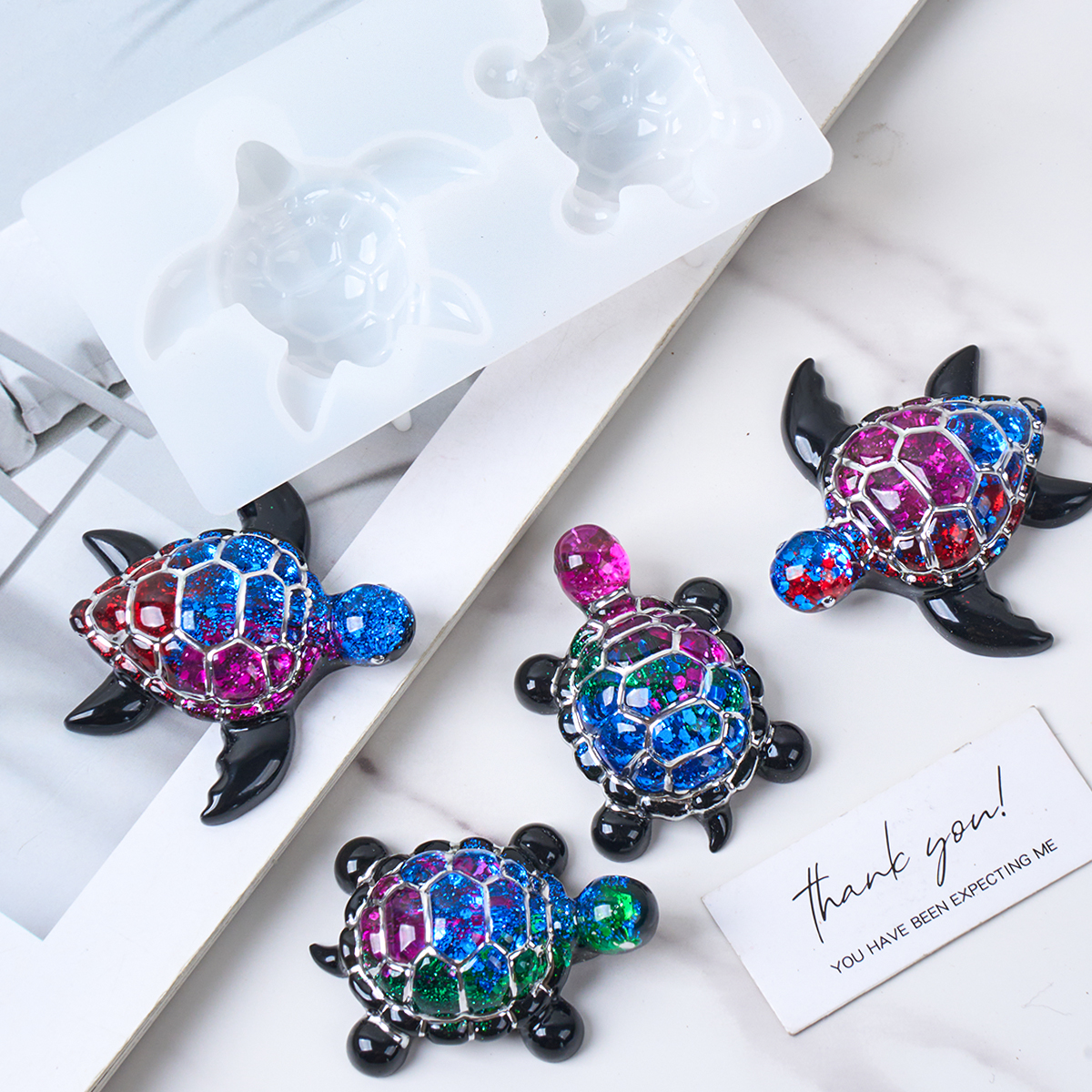 3D Sea Turtle Keychain Silicon - Resin Art Letters incelemesi ve fiyatı