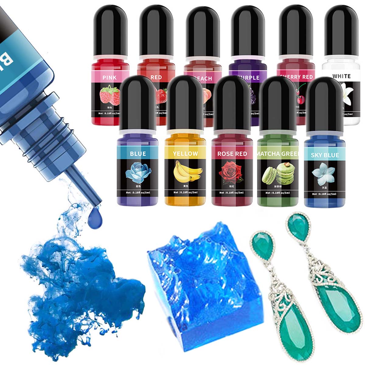 5ml/Bottle Epoxy Resin Pigment - Resin Art Letters incelemesi ve fiyatı